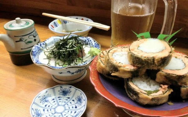 【伊江島】居酒屋で天ずしが美味い