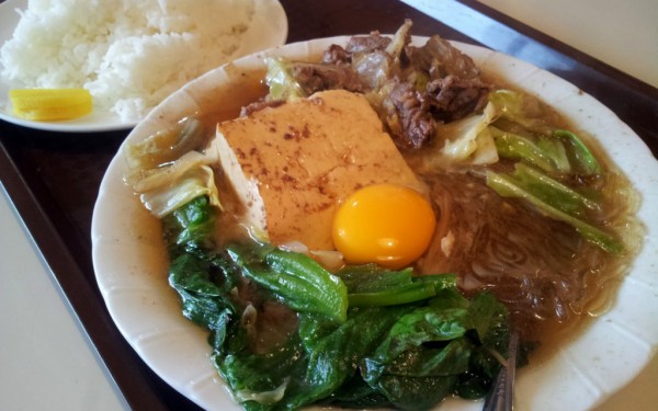 スキヤキ・バターライス お食事処 三笠（那覇市松山）