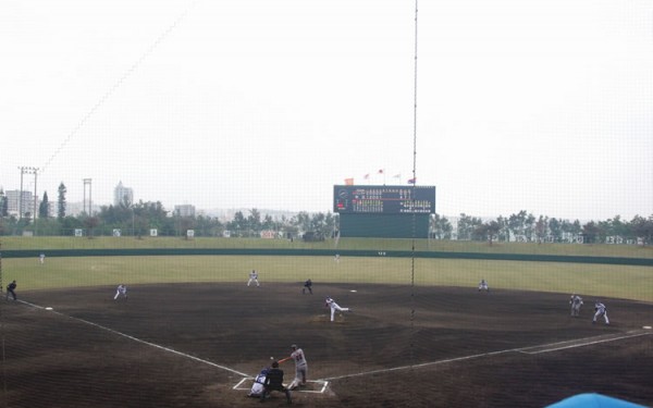 松坂大輔のユニフォーム姿を見る！中日ドラゴンズVSハンファの練習試合も観る！（北谷町）