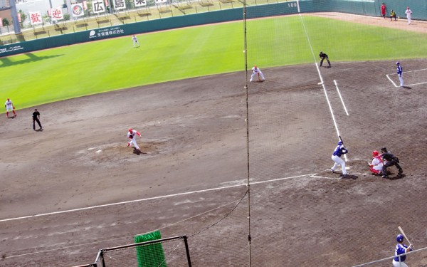 コザしんきんスタジアムで広島VS中日の練習試合を観てきたぞ！（沖縄市）