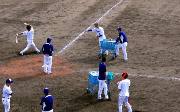 ドアラもいたよ。中日ドラゴンズ2020沖縄春季キャンプを見に行く。（北谷町）