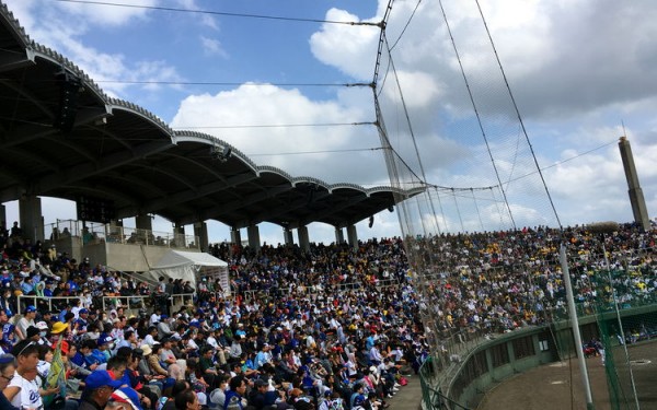 無料がうれしい！中日ドラゴンズVS阪神タイガースの練習試合を見に行く。（北谷町）