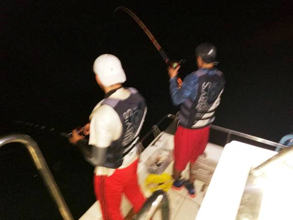 沖縄夜釣り体験