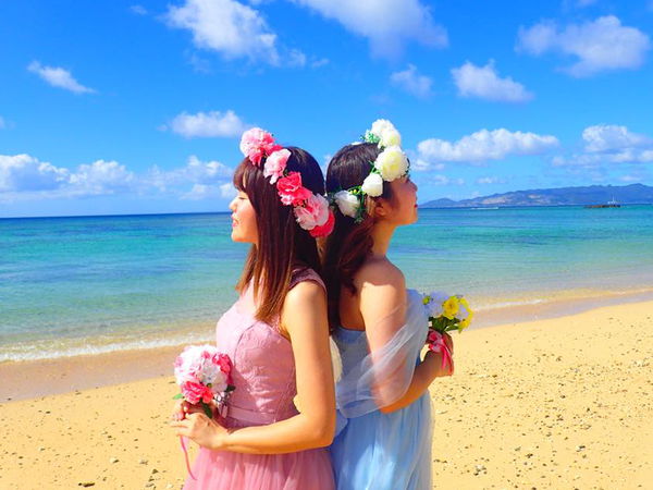 【沖縄恩納村】女子旅にオススメ!ドレスフォト撮影プラン♪(枚数無制限一眼レフ撮影)