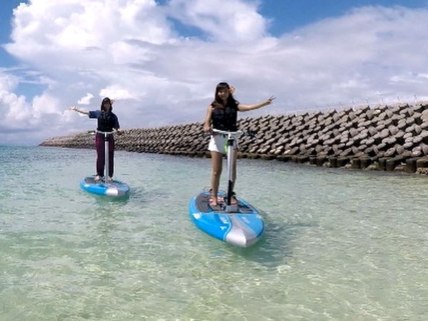 【宮古島】ペダルを踏んで進むSUPペダルボートで行くシュノーケリング♪【GoProレンタルあり】