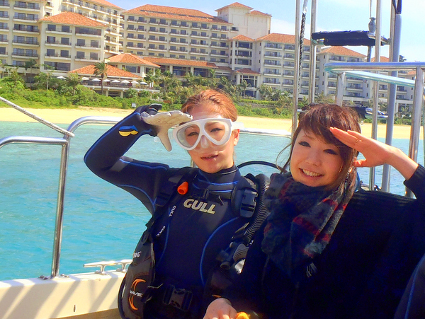 ボート体験ダイビング終了