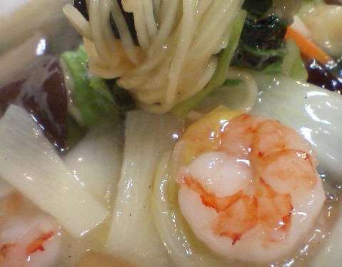 【閉店】海老入り汁そば 四川菜飯（パレットくもじ）