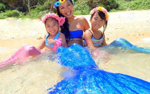 お子様の夏休みの思い出にマーメイド体験♪