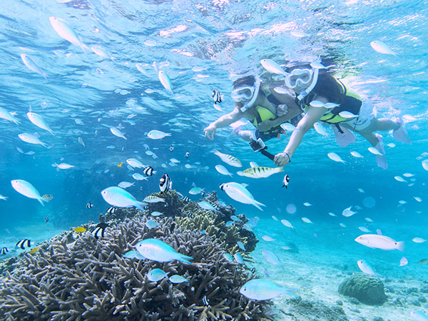 2歳～75歳OK／【宮古島】海デビューはお任せ！ぷかぷかシュノーケル★GoPro写真＆動画無料