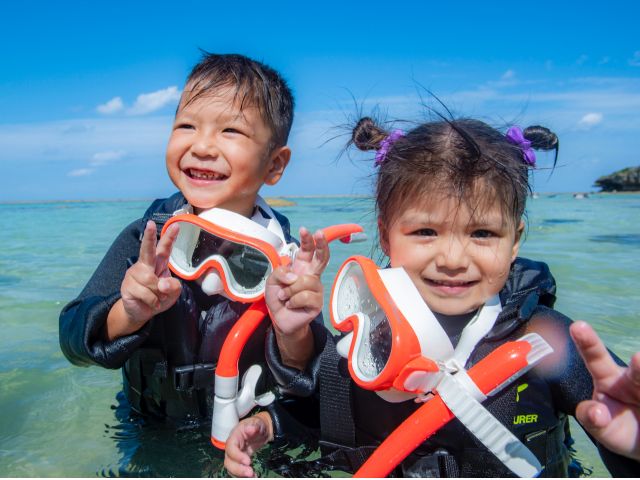 2歳～75歳OK／【宮古島】海デビューはお任せ！ぷかぷかシュノーケル★GoPro写真＆動画無料