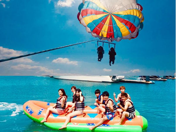 【宜野湾発】パラセーリング＆マリンパック　海×空アクティブプラン★GoPro無料レンタル＆データプレゼント