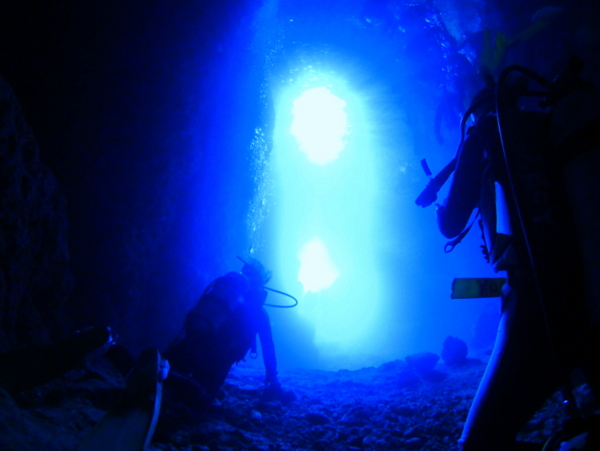 青の洞窟体験ダイビング＆マリン遊具・ウェイクボード遊び放題プラン